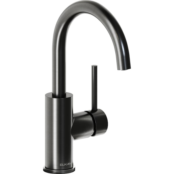 Elkay Avado Single Hole Bar Faucet with Lever Handle Black Stainless LKAV3021BK - main